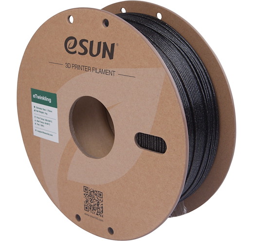 Filament PLA glitzernd Schwarz 1.75mm