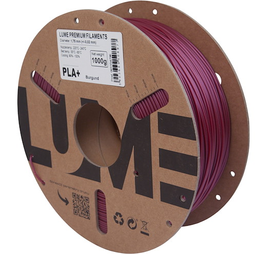 Filament PLA+ Burgund Rot 1.75mm