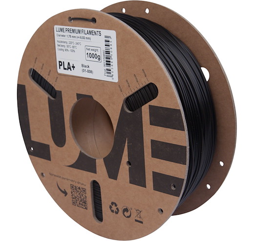 Filament PLA+ Schwarz 1.75mm