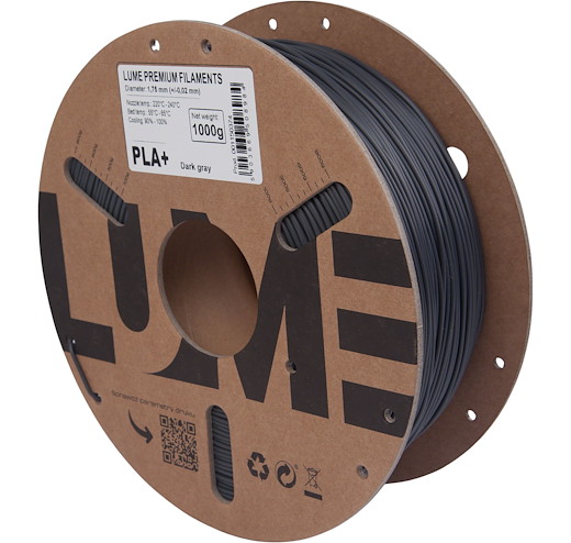 Filament PLA+ Dunkel-Grau 1.75mm