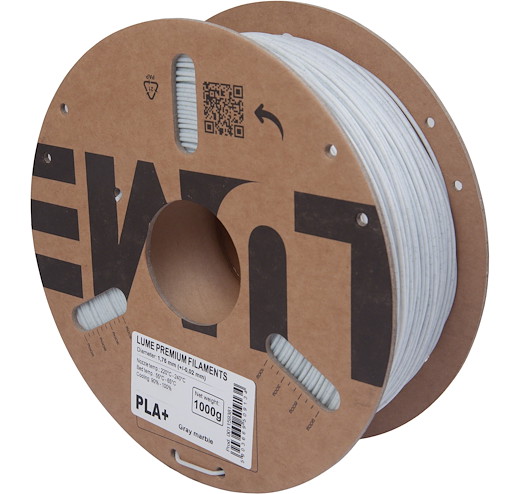Filament PLA+ Grau Marmor 1.75mm