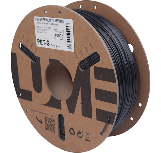 Filament PET-G Dunkel-Grau 1.75mm