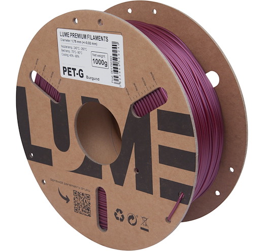 Filament PET-G Burgund Rot 1.75mm