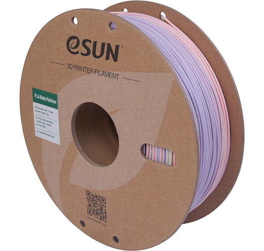 Filament PLA Matt Regenbogen Gelb Rosa Lila 1.75mm