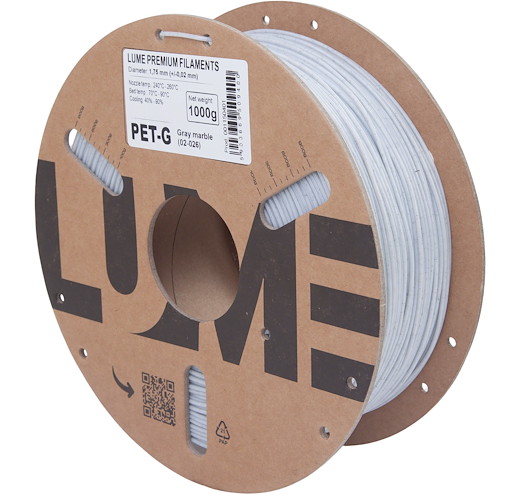 Filament PET-G Gray Marble 1.75mm